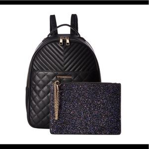 Black and purple glitter Aldo backpack
